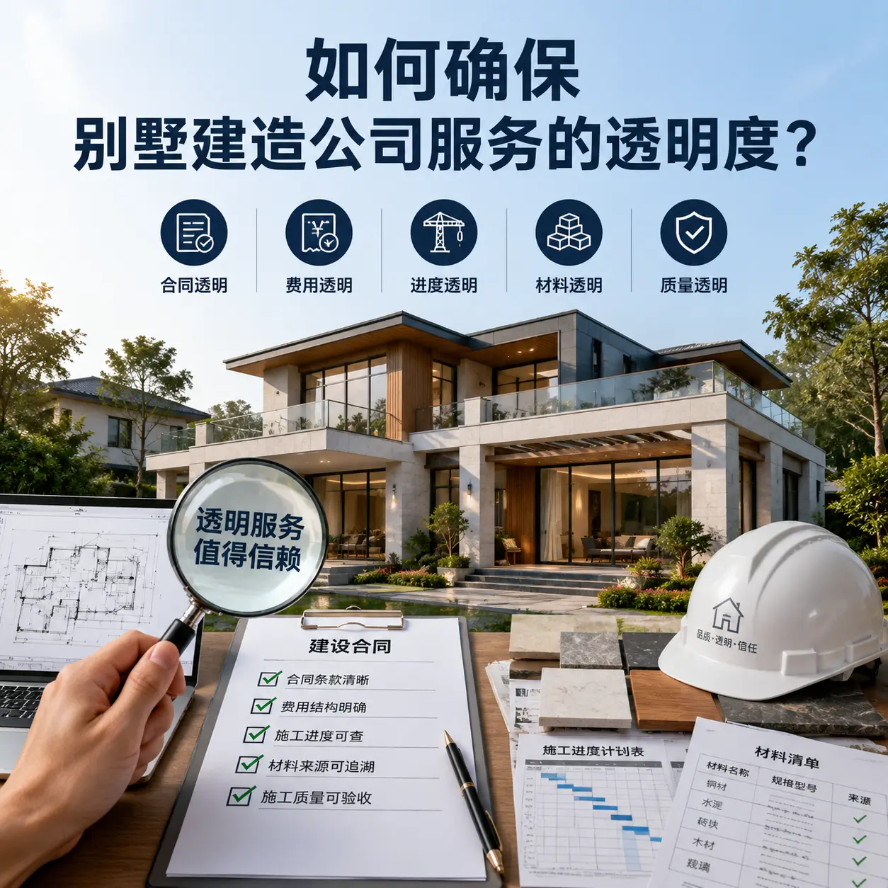 在 龙里 如何确保别墅建造公司服务的透明度?