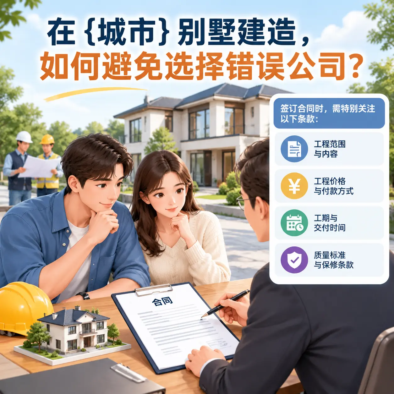 在 龙里 别墅建造，如何避免选择错误公司？
