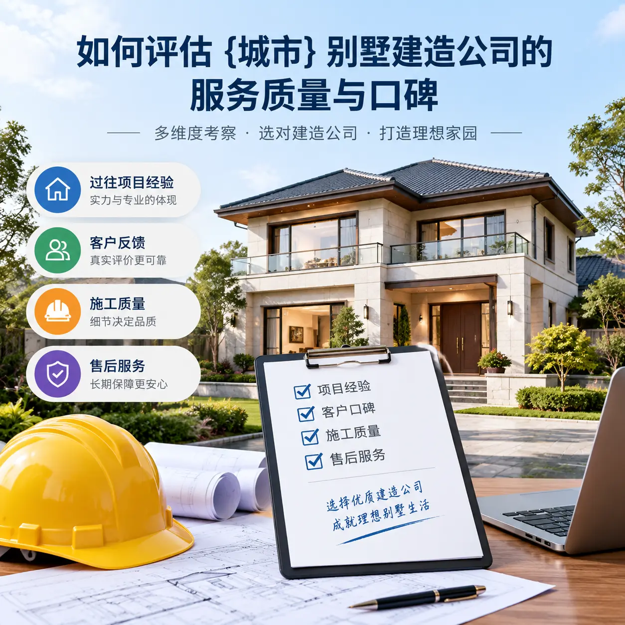 如何评估 龙里 别墅建造公司的服务质量与口碑