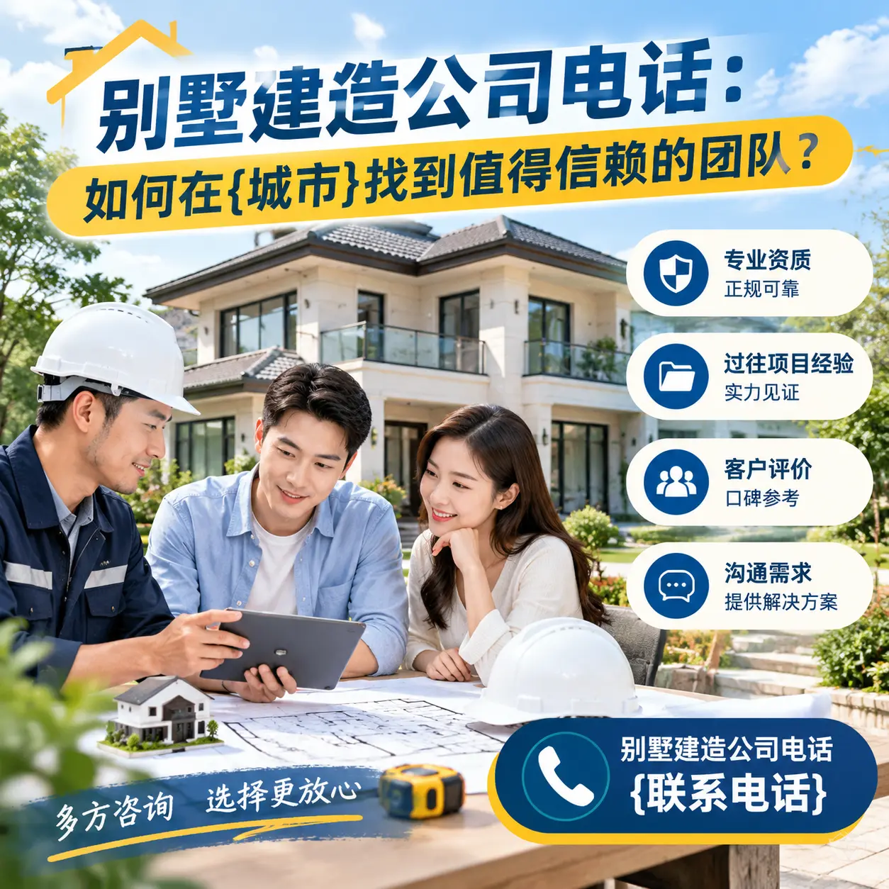 别墅建造公司电话：如何在龙里找到值得信赖的团队？