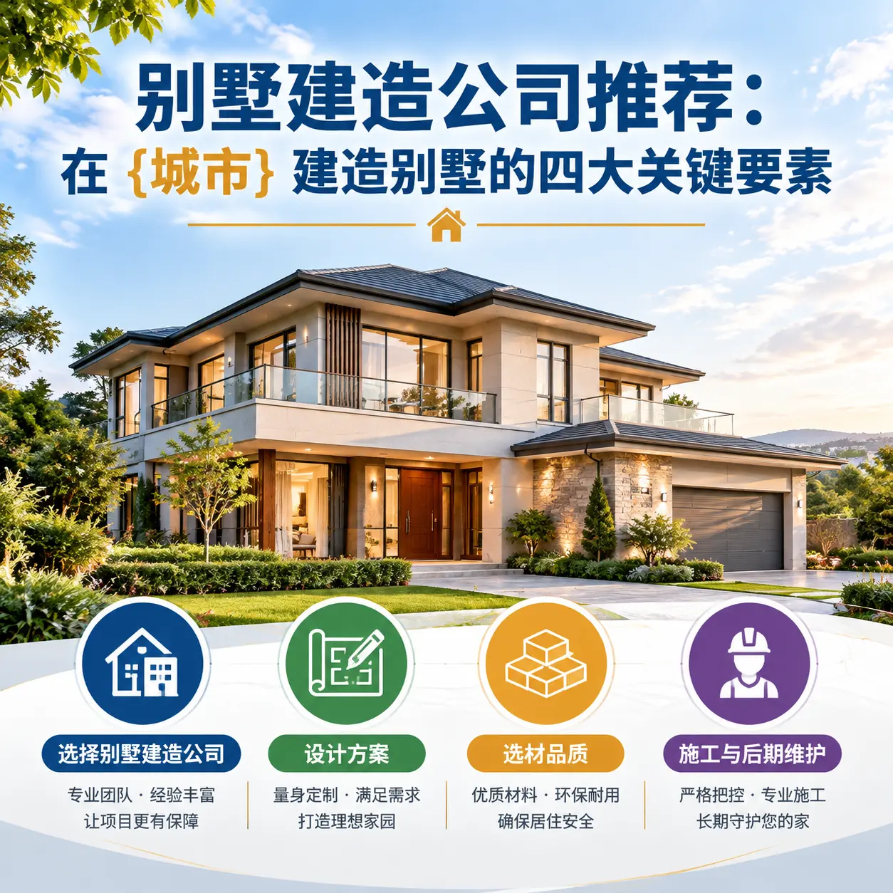 别墅建造公司推荐:在 龙里 建造别墅的四大关键要素