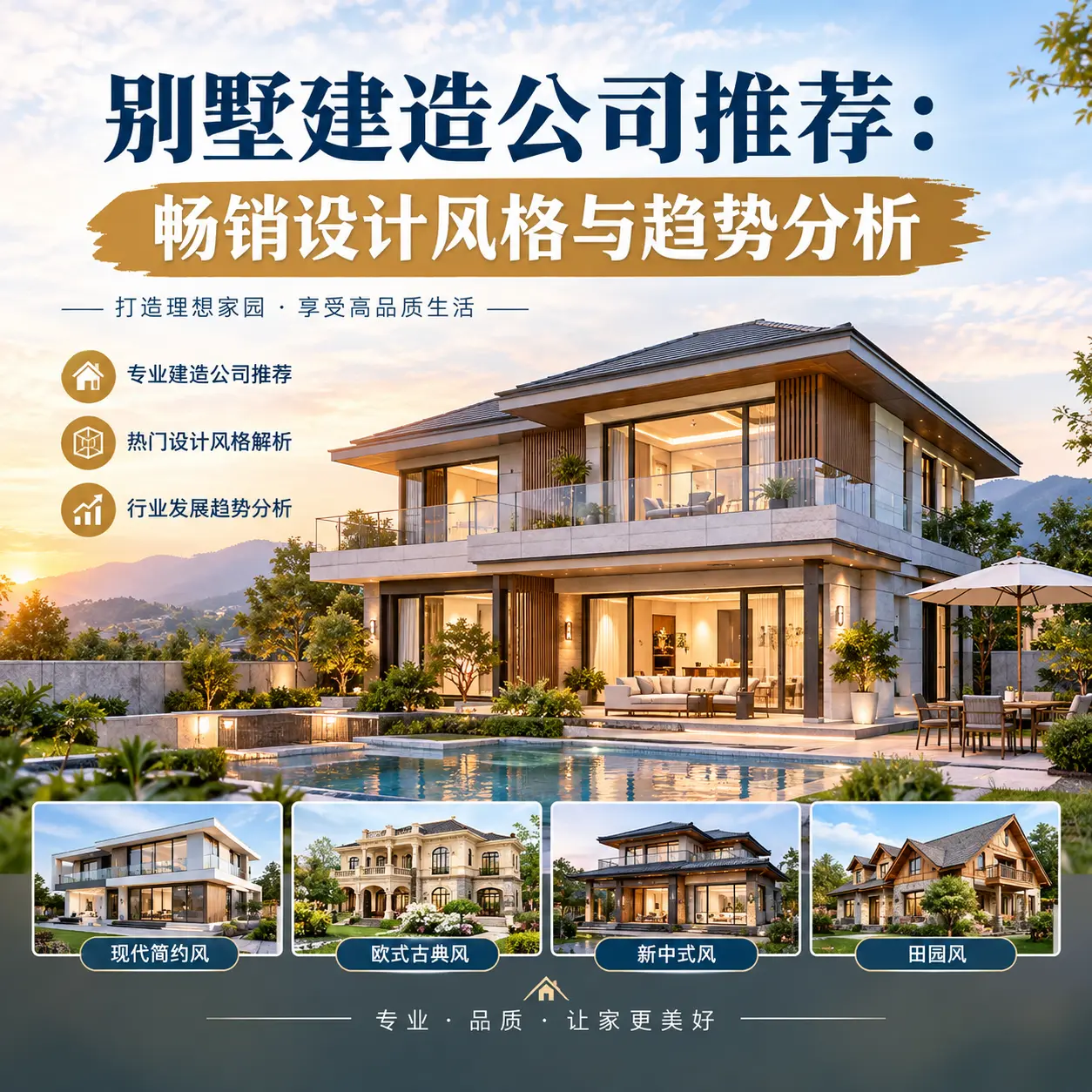 别墅建造公司推荐： 龙里 畅销设计风格与趋势分析