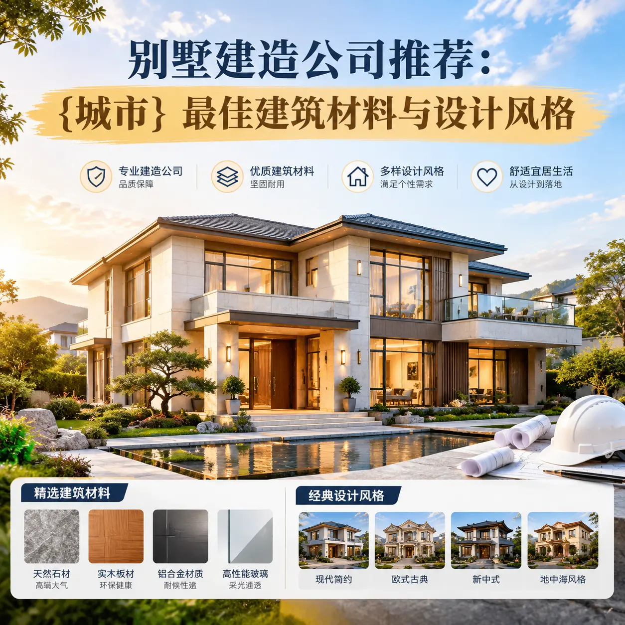 别墅建造公司推荐: 龙里 最佳建筑材料与设计风格