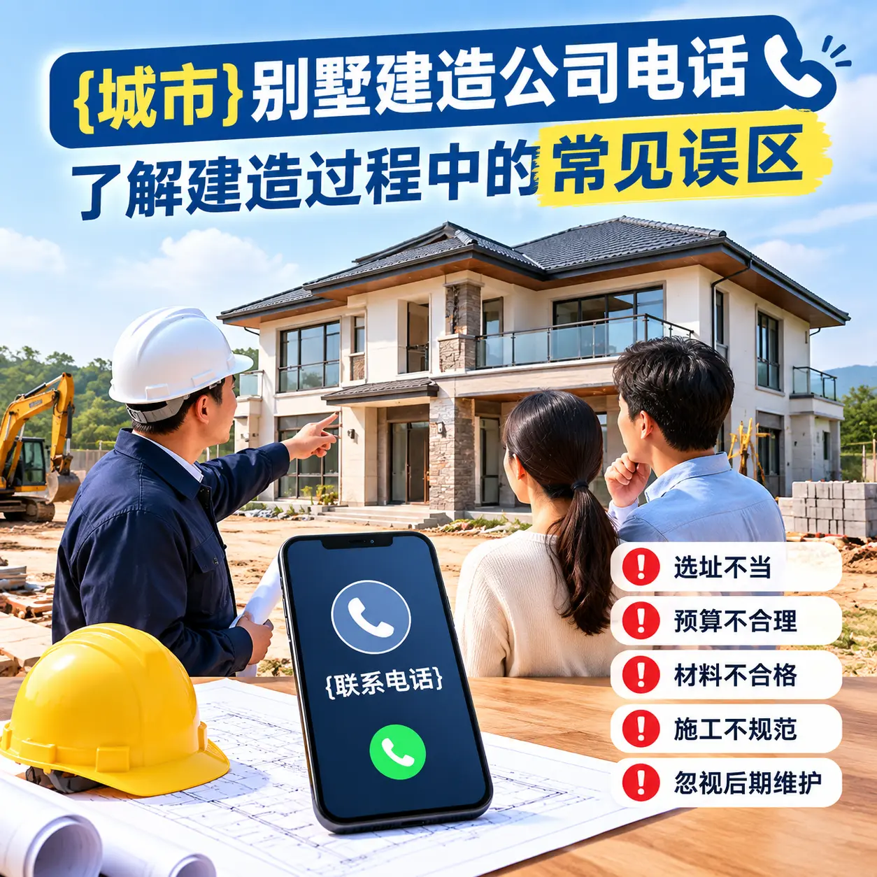 龙里别墅建造公司电话，了解建造过程中的常见误区